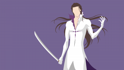 Sosuke Aizen, Faceless, Minimalist, 5K, Bleach, Soul Reaper, Purple background