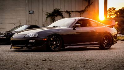 Japanese, Toyota Supra Mk4, Black cars, JDM cars