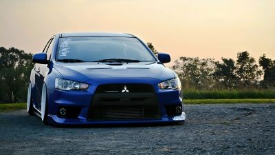 Mitsubishi Lancer Evolution, Classic cars, JDM cars, Japanese, Night