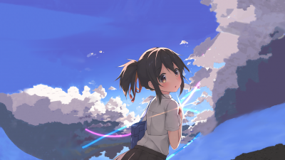 Mitsuha Miyamizu, Your Name, Anime girl, Kimi no Na wa, 5K