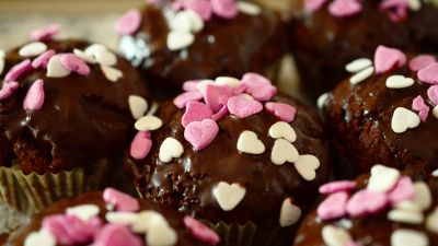 Chocolate, Muffins, Cupcake, Heart Candies, 5K