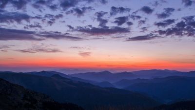 Silhouette, Mountains, Sunset, Horizon, Dusk, Slovakia