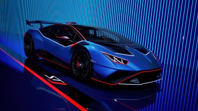 Lamborghini Huracan STJ, 2024, 5K, Blue