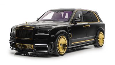 Rolls-Royce Cullinan, Mansory, 2024, 5K, 8K, Black cars, White background