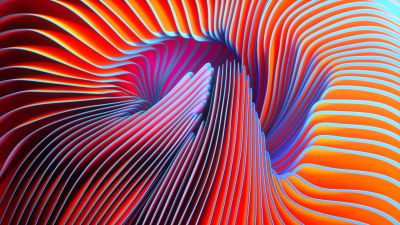 Twirls, Illusion, Colorful, Spectrum, Orange