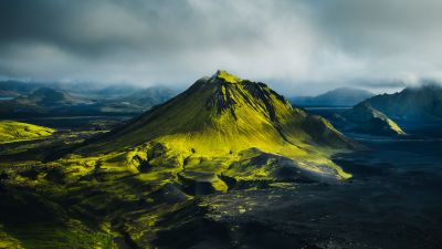 Maelifell, Volcano, Iceland, Foggy, 5K