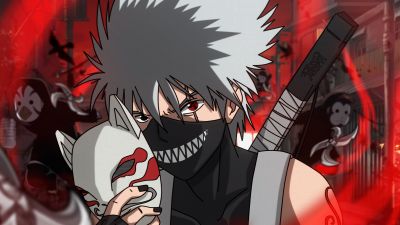 Kakashi Hatake, Fan Art, Naruto, 5K