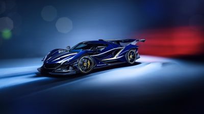 Apollo Intensa Emozione, Hyper Sports Cars, 5K, Blue aesthetic