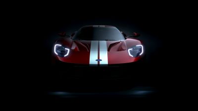 Ford GT, 8K, Black background, 5K