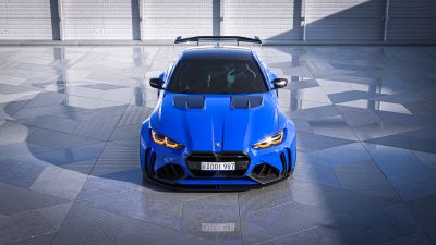 Blue, BMW M4 Competition, 5K