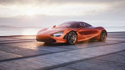 McLaren 720S, Orange cars, 5K, Sports car