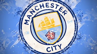 Manchester City FC, Logo, Football team, Soccer, 5K, Premier League club