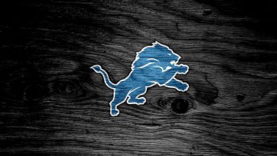 Detroit Lions, Dark background, American football team, NFL team, 5K