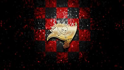 Tampa Bay Buccaneers, Mosaic, American football team, 5K, NFL team, Dark background