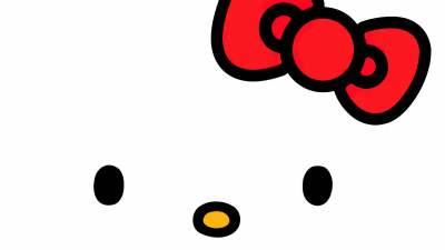 Hello Kitty, White background, Minimalist, 5K