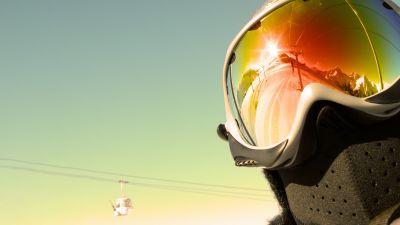 Skier, Sunglasses, Closeup