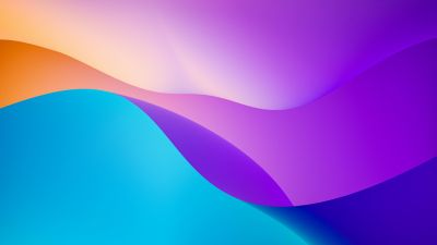 Colorful abstract, Gradient background, Waves, Purple curves