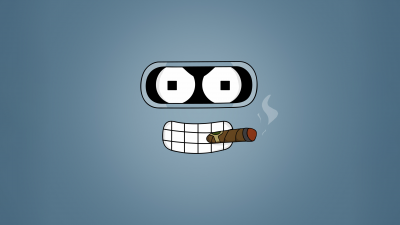 Bender (Futurama), Minimalist, Funny, Cartoon