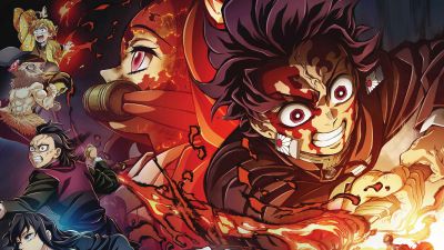 Demon Slayer: Kimetsu no Yaiba, Ultrawide, Tanjiro Kamado, Nezuko Kamado, Inosuke Hashibira, 5K, 8K