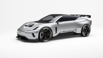 Polestar Concept BST, 2024, 8K, Electric Race Cars, 5K, White background