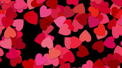 Love hearts, Red aesthetic, Red hearts, Girly backgrounds, 5K