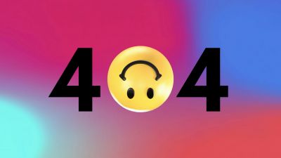 404 Error, Smiley, Gradient background, 404 not found