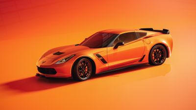 Chevrolet Corvette, Orange aesthetic, Sports cars, Orange background