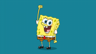 SpongeBob, Cartoon, SpongeBob smiley face, 5K, 8K