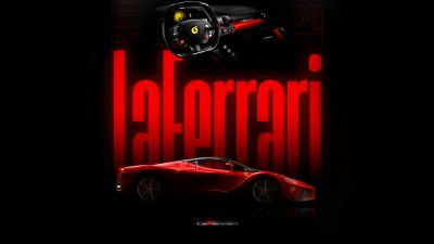 LaFerrari, Dark aesthetic, Ferrari, 5K, Dark background