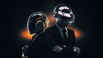 Daft Punk, Dark aesthetic, Electronic music duo, 5K, Dark background, Daft Punk Helmet