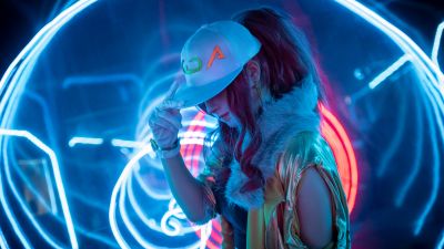 KDA Akali, Cosplay, League of Legends, Neon, K-pop