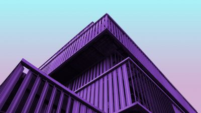 Modern architecture, Contemporary, Purple, Building, Clear sky