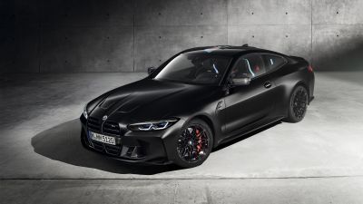 BMW M4 Competition, Black cars, 2020, 5K