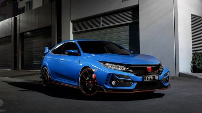 Honda Civic Type R, 2021, 5K, Dark background