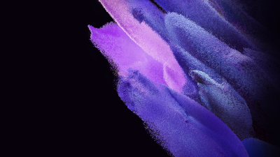 Samsung Galaxy S21, Purple, Stock, AMOLED, Particles, Pink, Black background