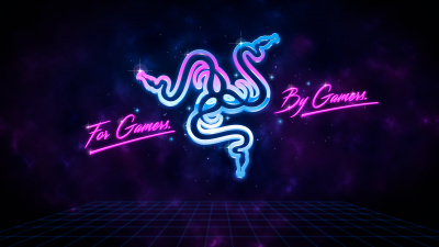 Razer, For Gamers By Gamers, Neon logo