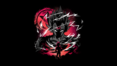 Vegeta, AMOLED, Dragon Ball Super, Black background