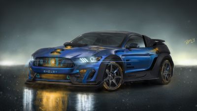 Shelby GT350R, Bodykit, Neon, Concept cars, Custom tuning, Fusion