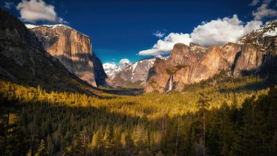 Yosemite Valley, Yosemite National Park, Landscape, Scenic, Clouds, Evening, Mountains, California