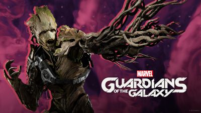 Marvel's Guardians of the Galaxy, Groot, 2021 Games, PC Games, PlayStation 4, PlayStation 5, Xbox One, Nintendo Switch, Xbox Series X and Series S