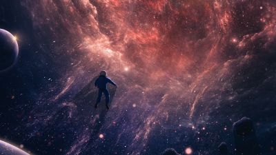 Astronaut, Black hole, Deep space, Universe, Cosmos, Surreal, Outer space