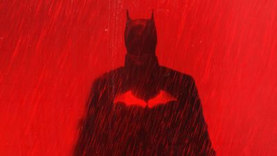 The Batman, 2022 Movies, DC Comics, Red background