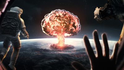 Nuke, Nuclear explosion, Nuclear war, Astronaut, WW3, Space station