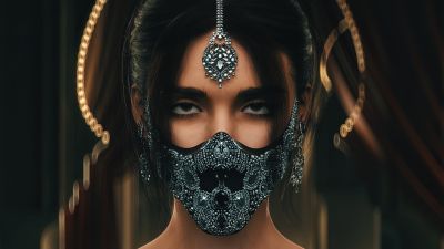 Traditional, Woman, Mask