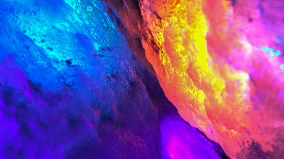 3D Art, Texture, Glowing, Macro, Colorful background