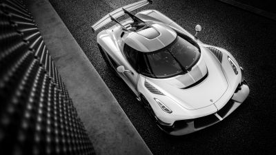 Koenigsegg Jesko, Monochrome, Prototype, 5K, 8K, Black and White