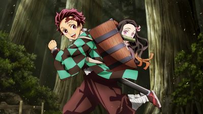 Demon Slayer: Kimetsu no Yaiba, 5K, Nezuko Kamado, Tanjiro Kamado