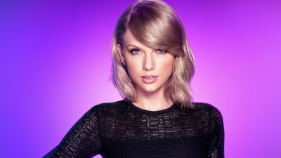 Taylor Swift, Purple background, 5K