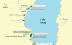 Map Of Lake Tahoe Area California