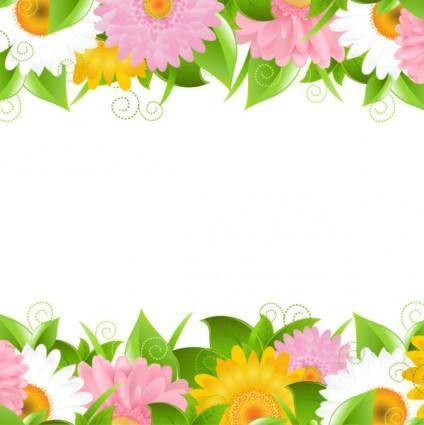 Flowers petals lace background 02 vector